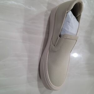 Women's Cream Slip-On Sneakers